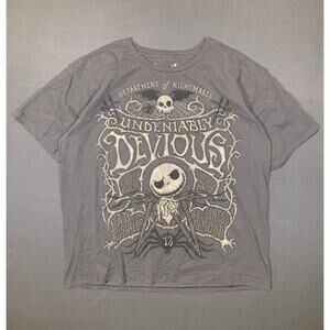 Nightmare Before Christmas Department Of Nightmares Gray T-Shirt Tim Burton